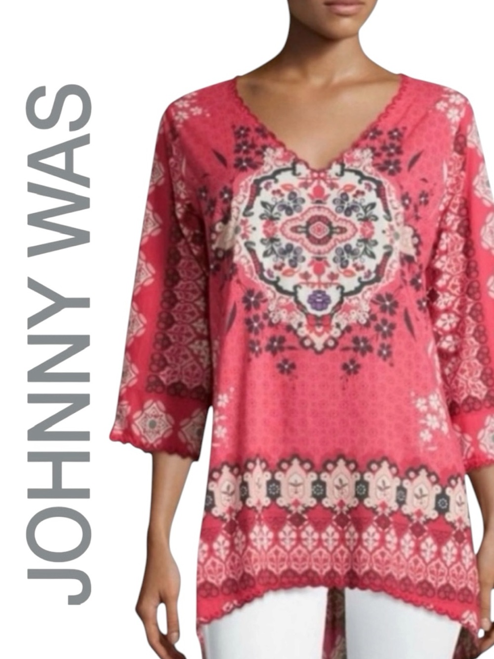Johnny Was • Bohemian Floral Medallion Tunic || Medium
